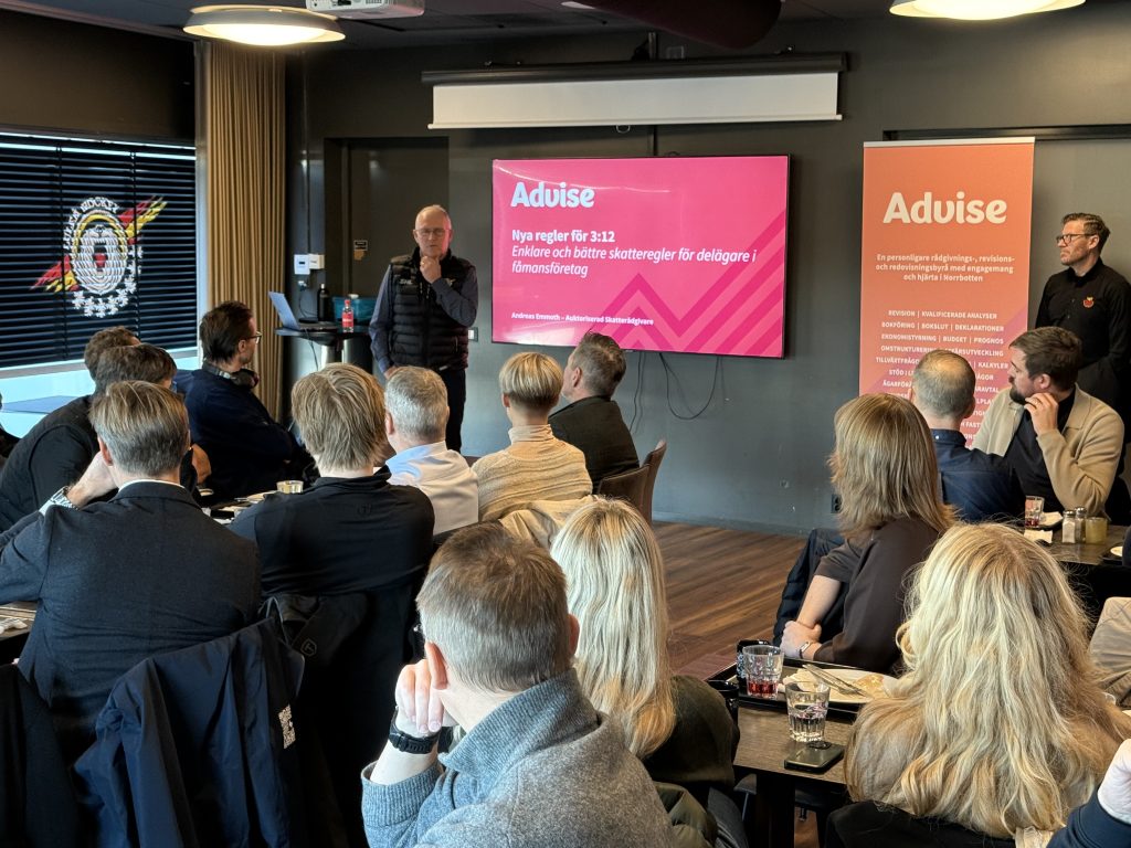 Lunchseminarie med fokus på nya skatteregler och M&A!