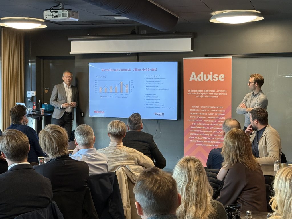 Lunchseminarie med fokus på nya skatteregler och M&A!