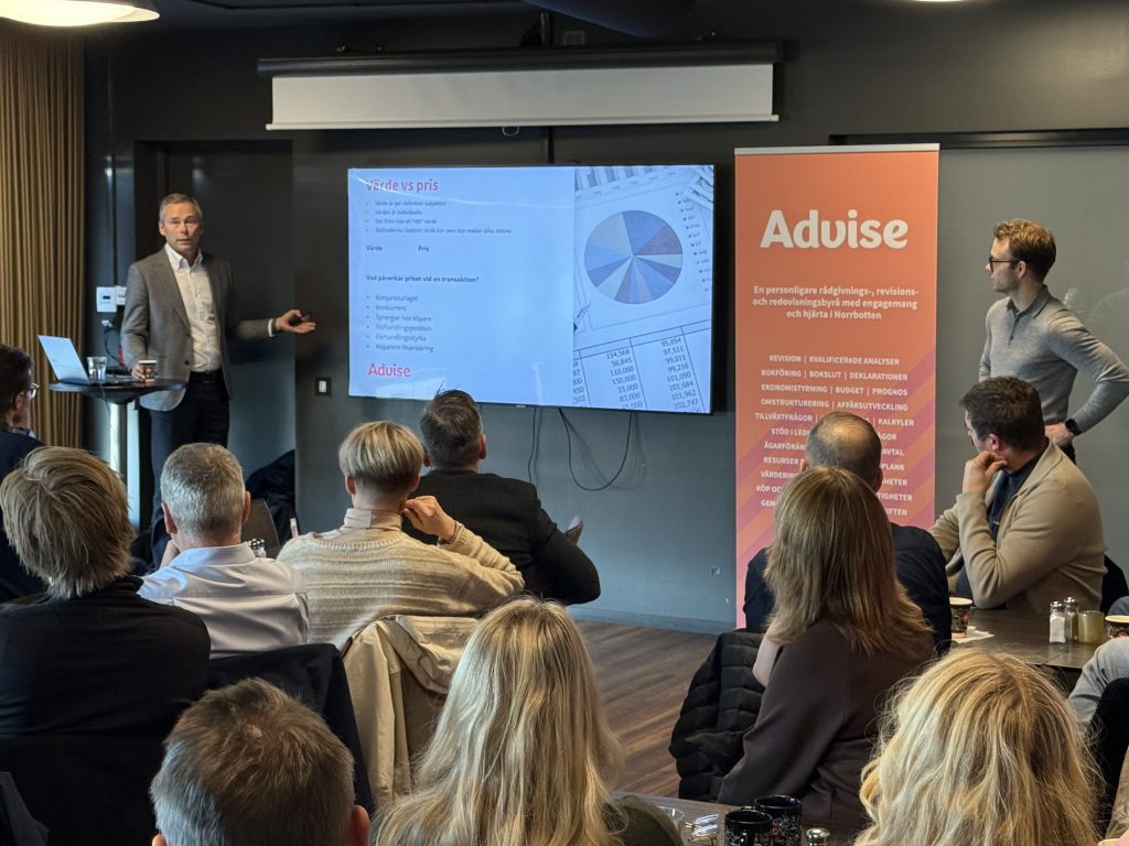 Lunchseminarie med fokus på nya skatteregler och M&A!